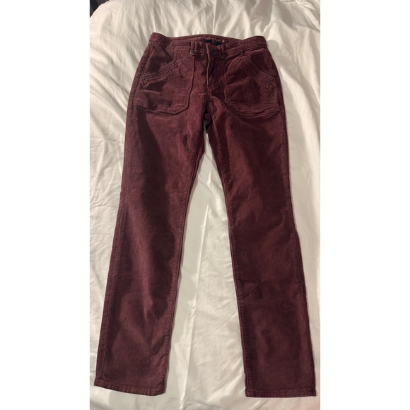 American Eagle Outfitters Denim - American‎ Eagle Burgandy Corduroy Wide Wale Stretch Pants Size 6 Regular